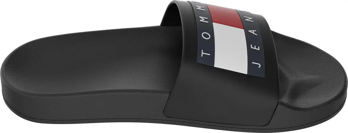 Tommy Hilfiger TOMMY JEANS FLAG POO, BDS Siyah Kadın Terlik