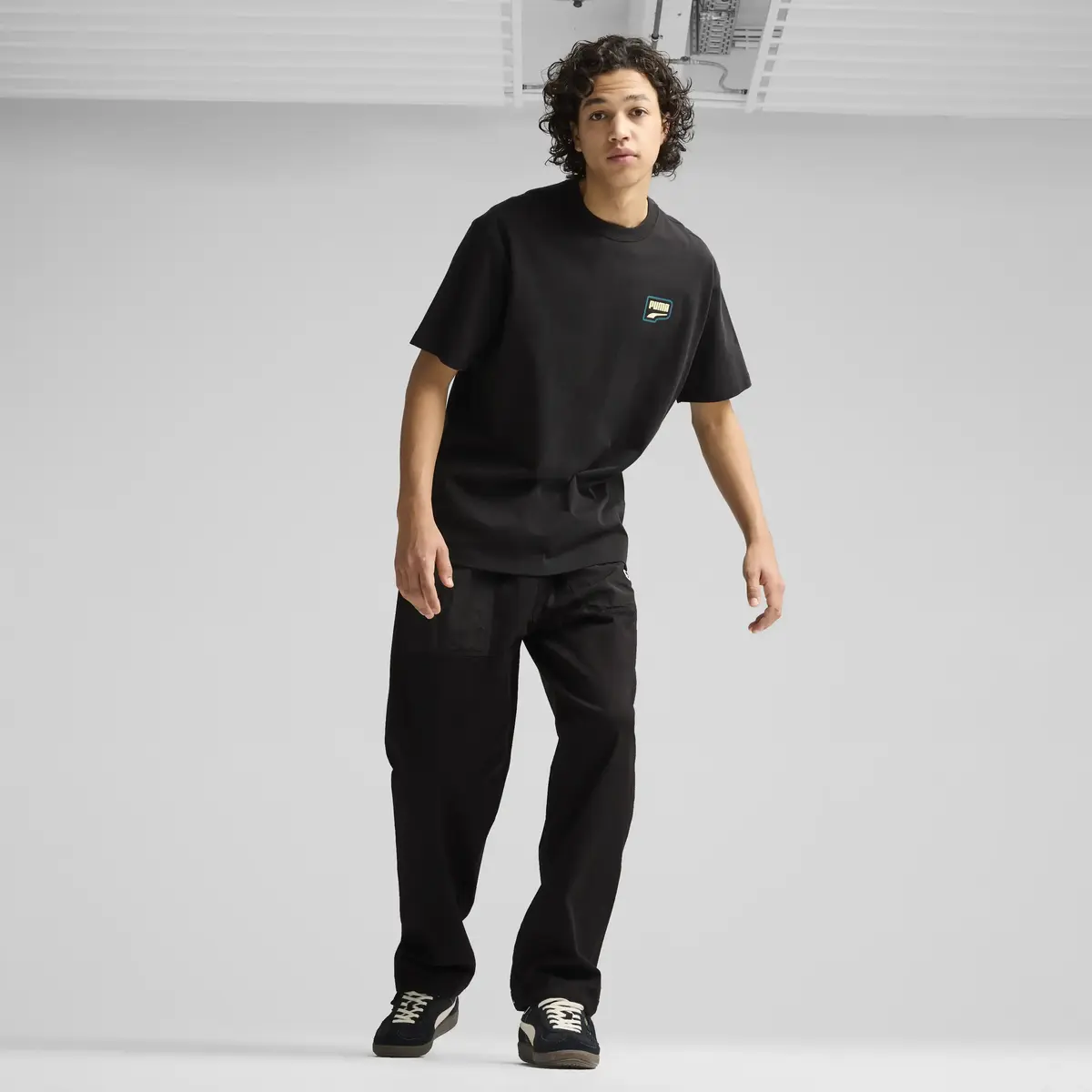 Puma DOWNTOWN Parachute Pants Siyah Erkek Eşofman Altı