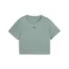 PUMA TAD ESSENTIAL W Baby Tee Yeşil Kadın Crop