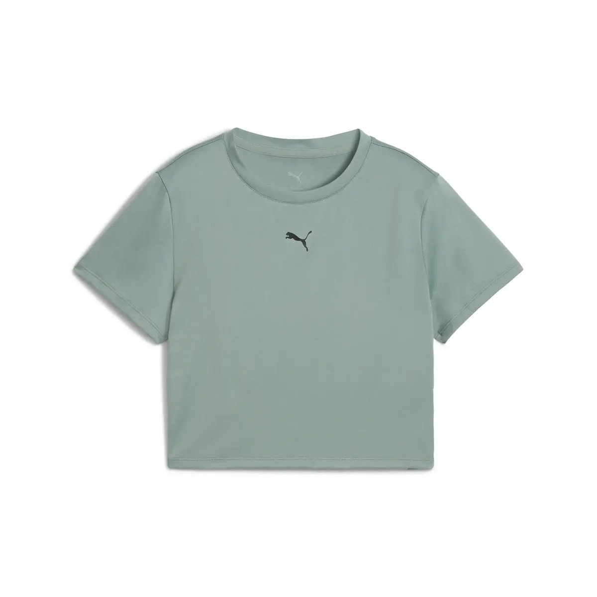 PUMA TAD ESSENTIAL W Baby Tee Yeşil Kadın Crop