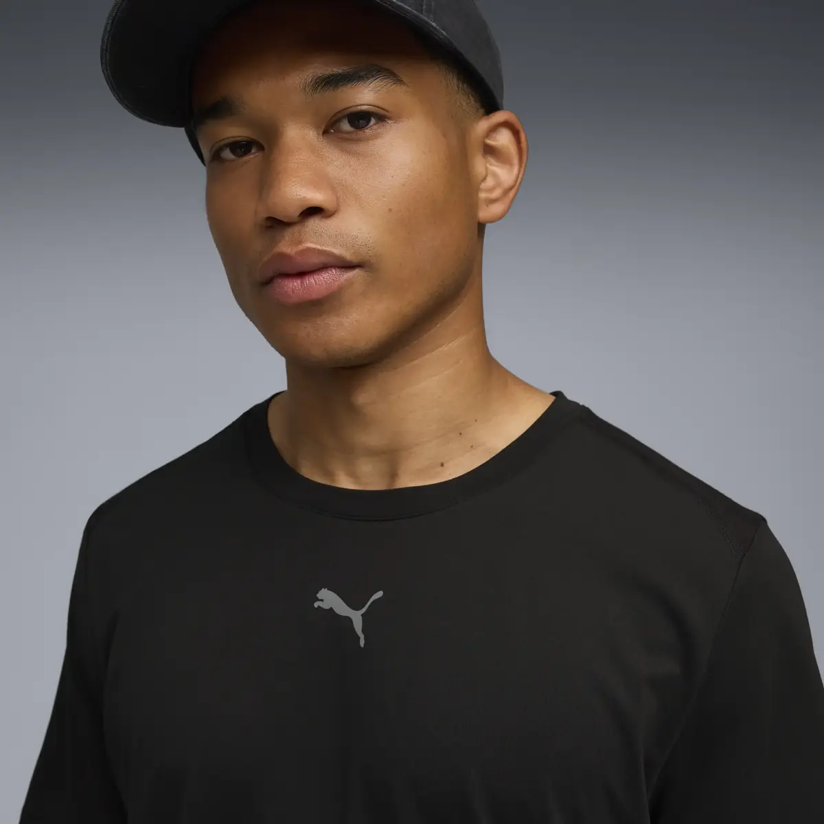 Puma M CLOUDSPUN TEE Siyah Erkek T-Shirt