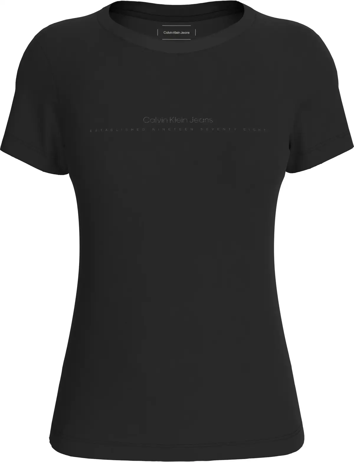 Calvin Klein INSTITUTIONAL GRAPHI, BEH Siyah Kadın T-Shirt & Polo