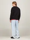 Tommy Hilfiger TJM REGULAR FLEECE C Erkek Siyah Sweatshirt