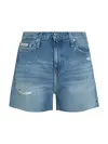 Calvin Klein MOM SHORT Mavi Kadın Kot Şort