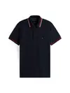 Tommy Hilfiger CUFF INTEREST SLIM F, DW5 Siyah Erkek Polo Yaka T-Shirt