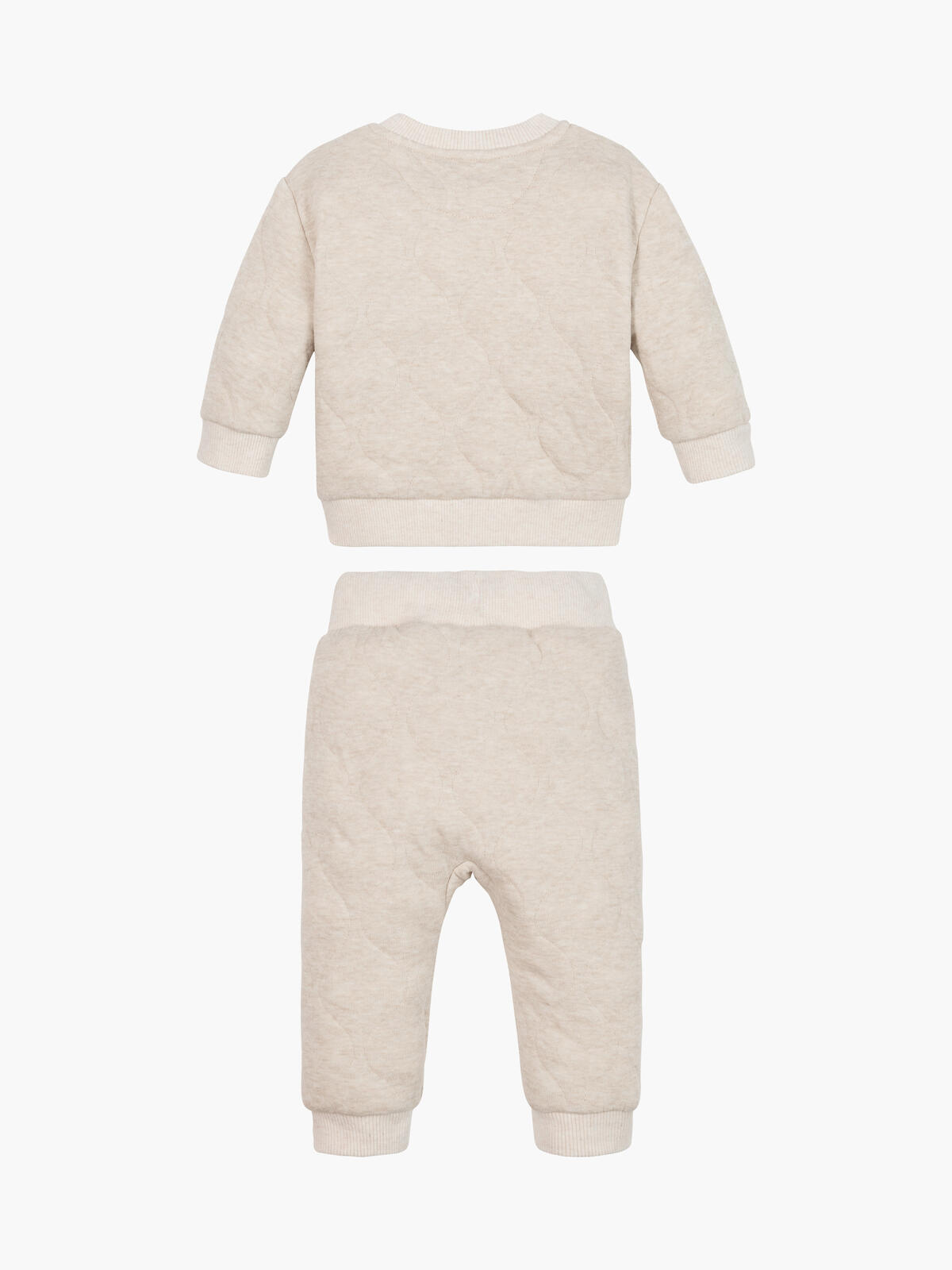 Calvin Klein SOFT QUILTED HWK SET Bebek Krem Eşofman Takımı