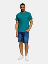 Calvin Klein SS CLASSIC MONOGRAM, 8ZU Mavi Erkek T-Shirt