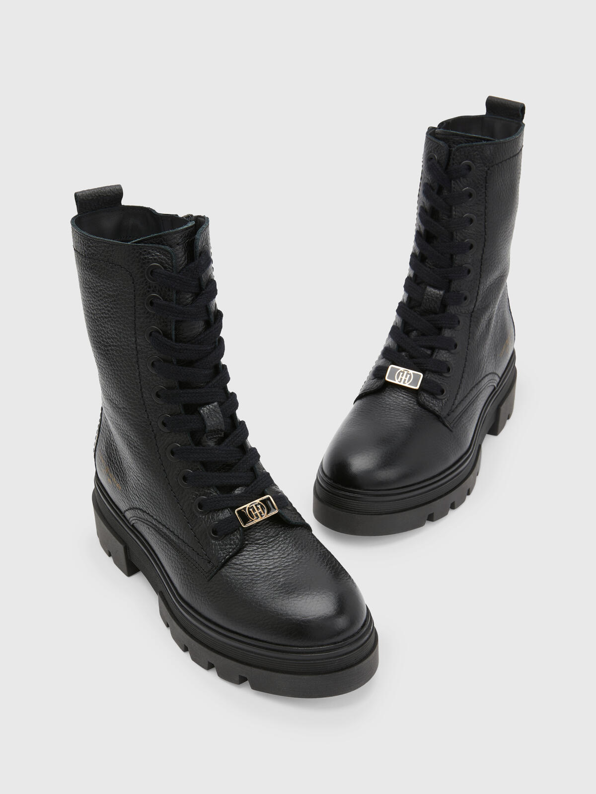 Tommy Hilfiger MONOCHROMATIC LACE U Kadın Siyah Bot