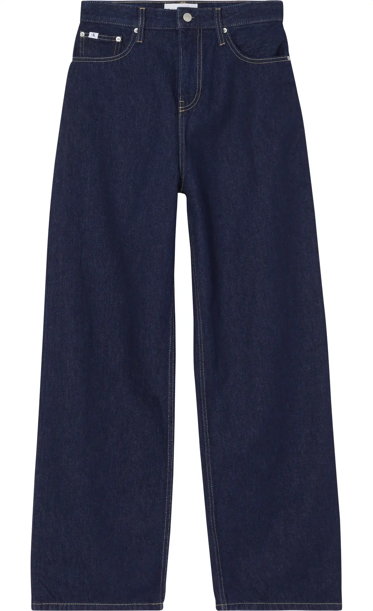 Calvin Klein HIGH RISE RELAXED Kadın Siyah Kot Pantolon