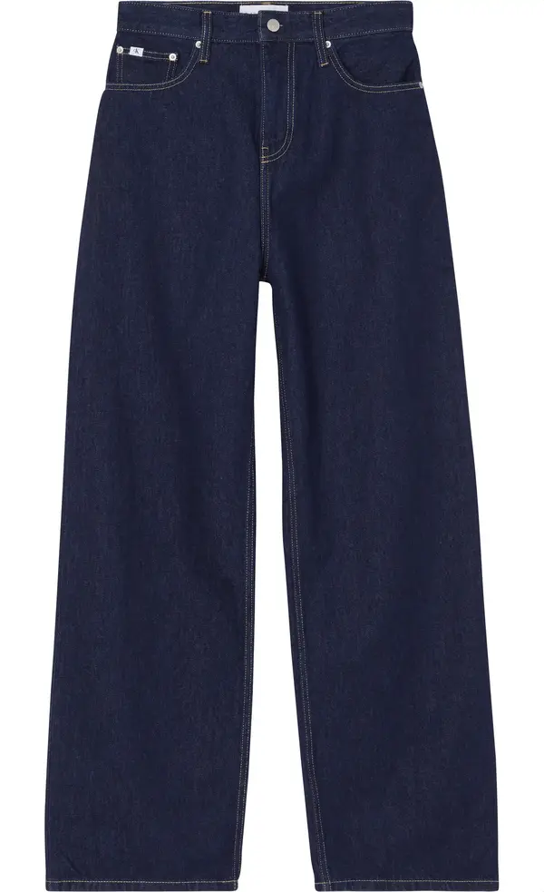 Calvin Klein HIGH RISE RELAXED Kadın Siyah Kot Pantolon
