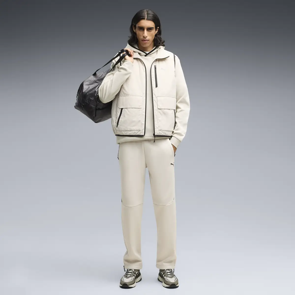 Puma Fade Nitro LS Gri Unisex Spor Ayakkabı
