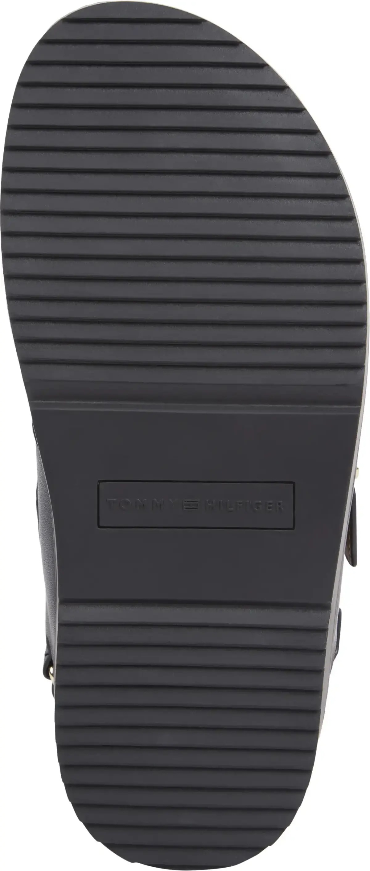 Tommy Hilfiger LEATHER SPORTY SANDA, BDS Siyah Kadın Terlik