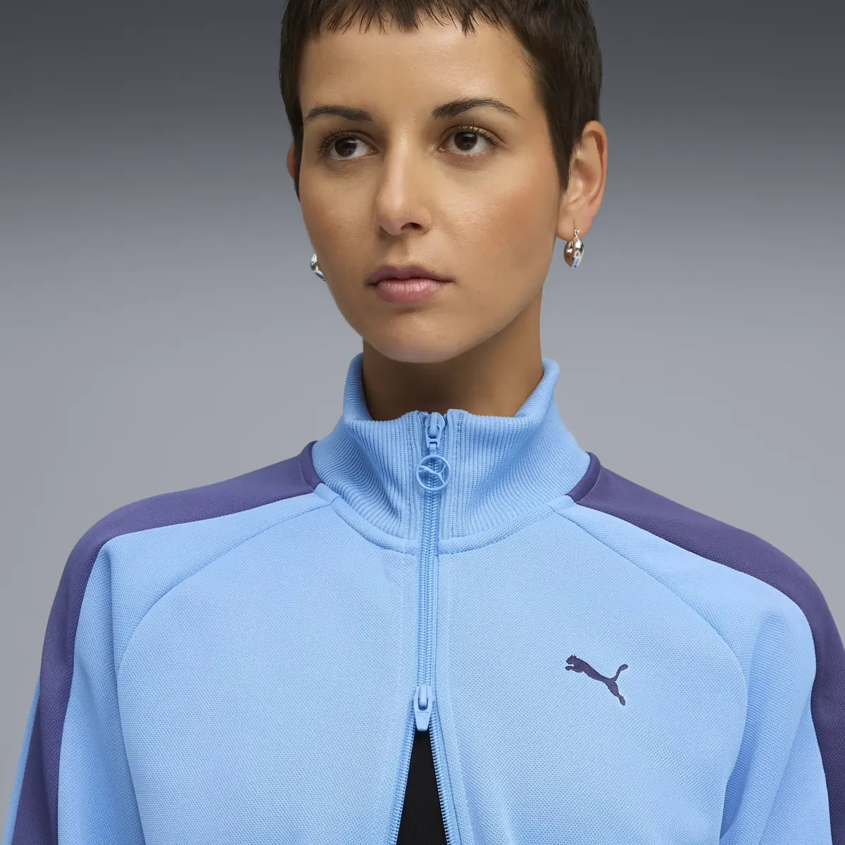 PUMA T7 ALWAYS ON Track Jacket Mavi Kadın Ceket