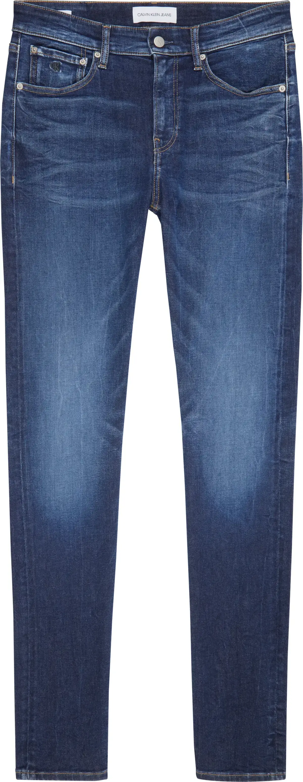 Calvin Klein SLIM TAPER Erkek mavi Kot Pantolon