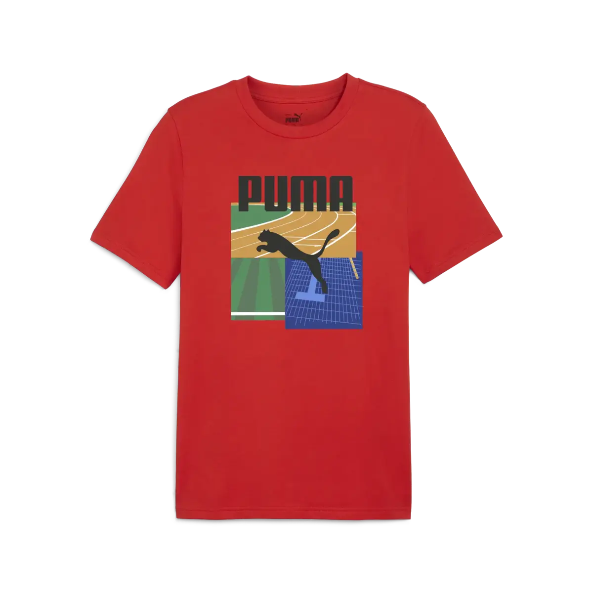 Puma GRAPHICS Sumer Sports Tee Kırmızı Erkek T-Shirt & Polo