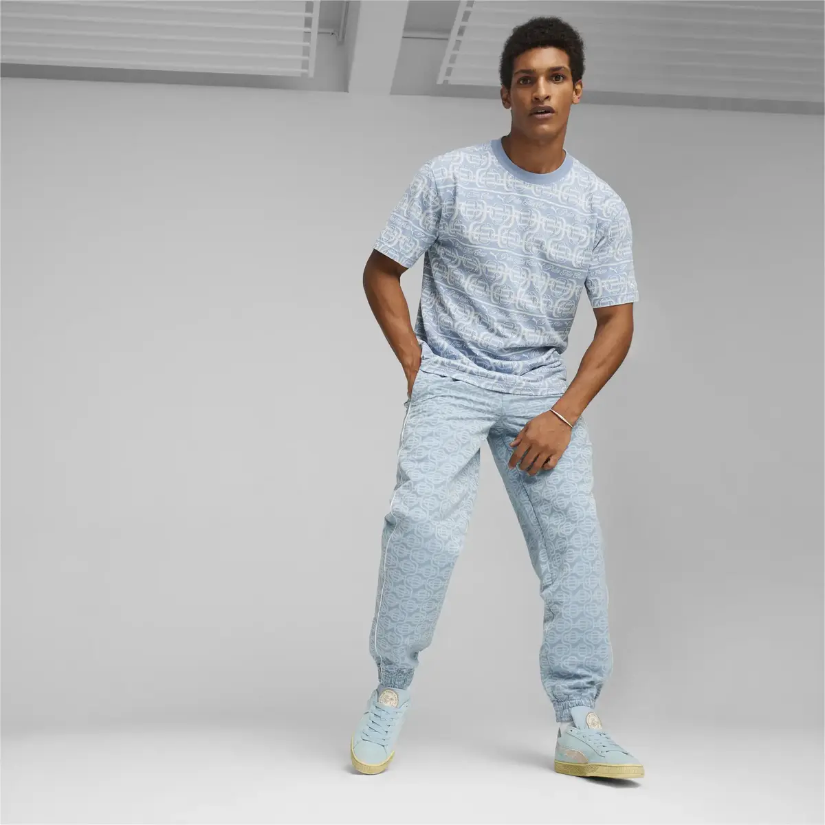 Puma X PTC T7 AOP Pants WV Mavi Erkek Eşofman Altı