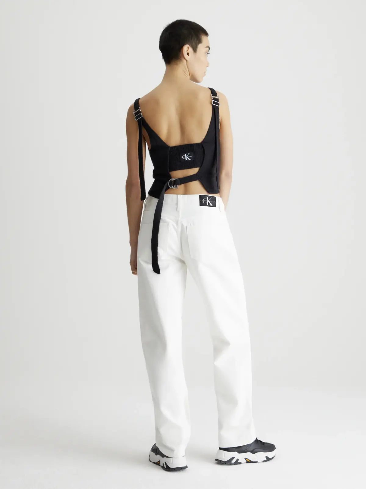 Calvin Klein 90'S STRAIGHT Kadın Beyaz Kot Pantolon