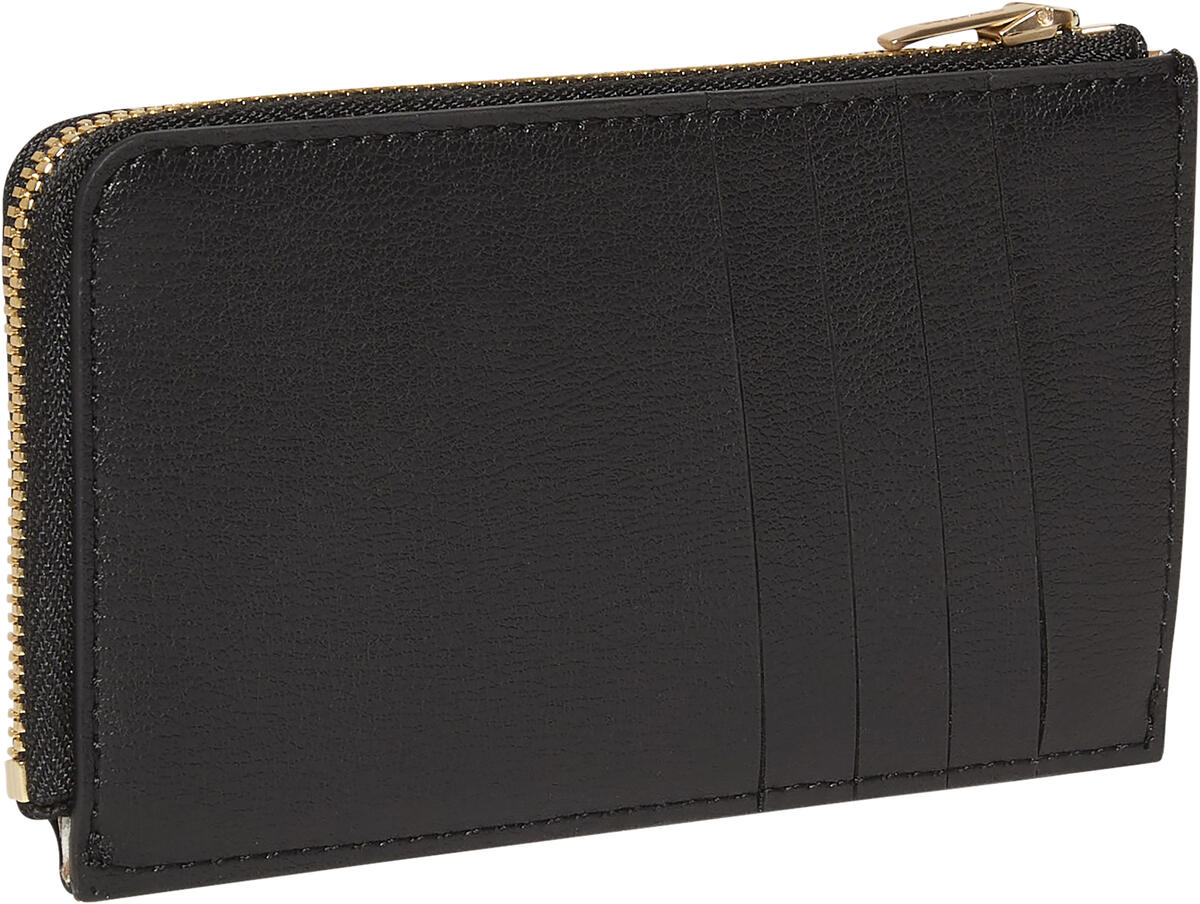 Calvin Klein FOIL LOGO TOP ZIP CARDCASE Siyah Kadın Cüzdan