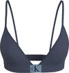 Calvin Klein FIXED TRIANGLE-RP Kadın Mavi Bikini Üstü