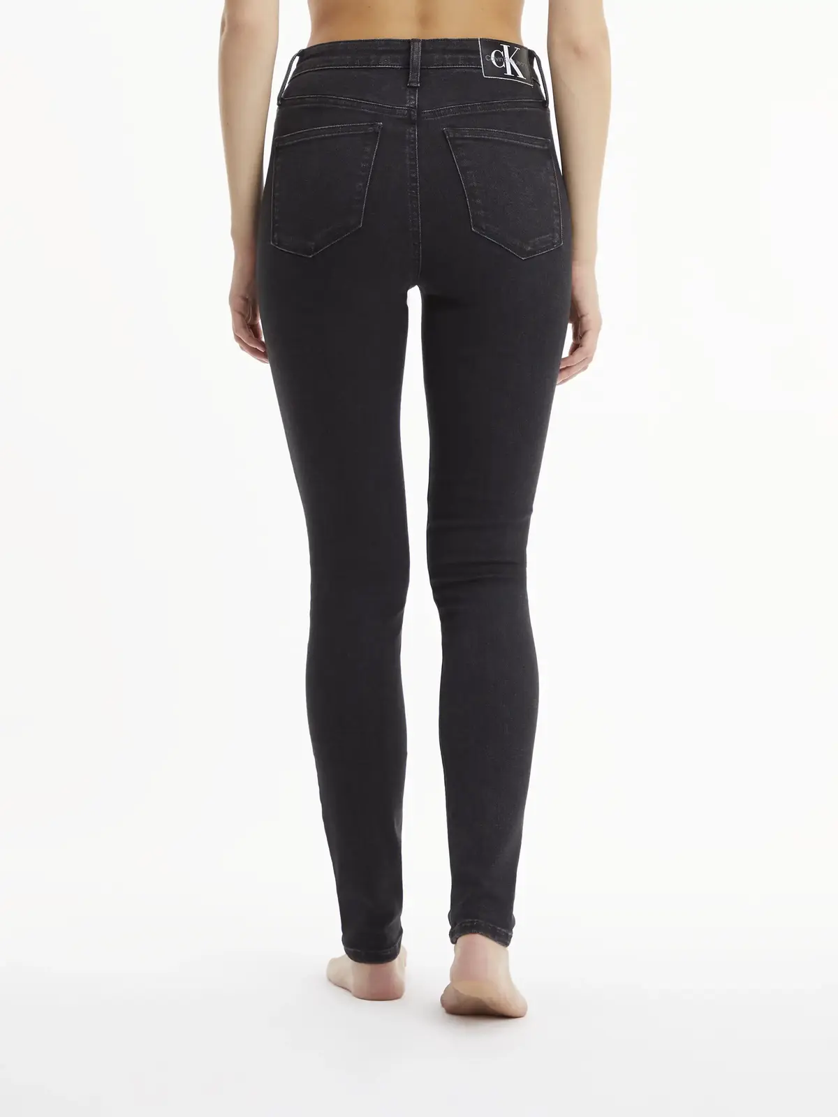Calvin Klein HIGH RISE SKINNY Kadın Antrasit Kot Pantolon