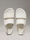Calvin Klein FLAT ADJ SANDAL EYEL, CJH Beyaz Kadın Terlik