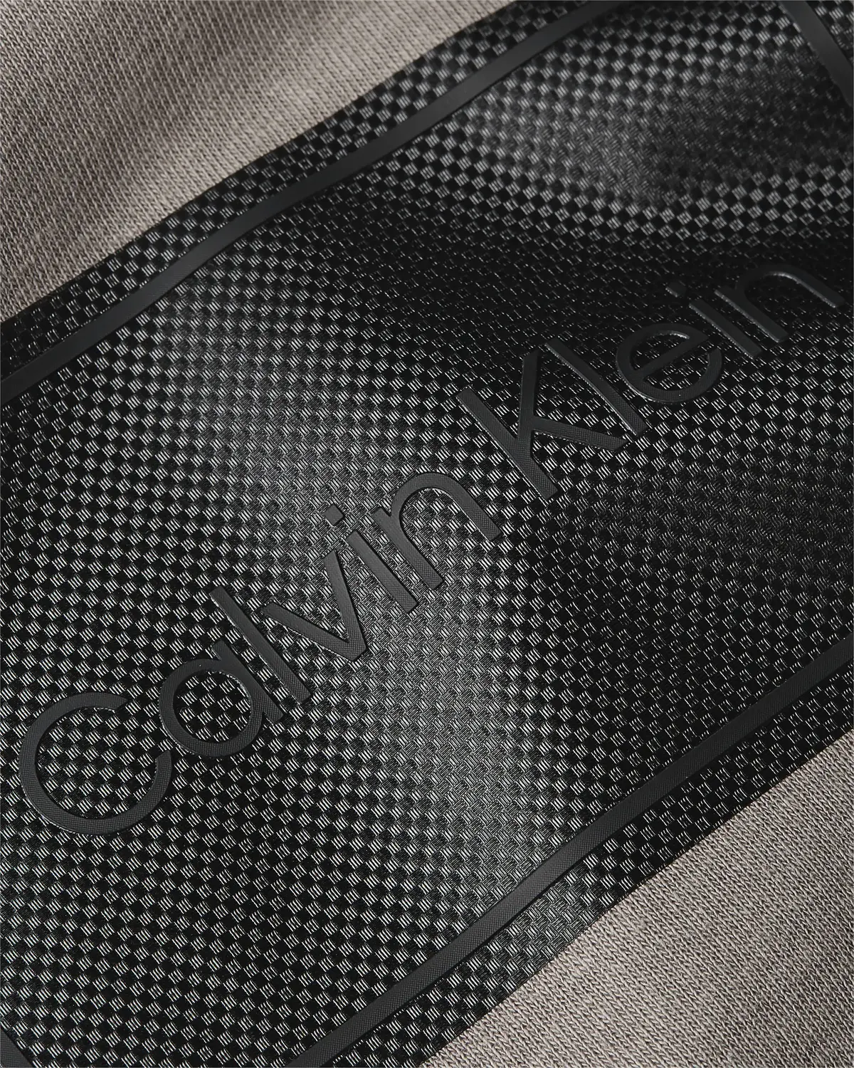 Calvin Klein TEXTURED LOGO BOX CO Erkek Kahverengi Sweatshirt