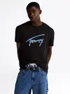 Tommy Hilfiger TJM REG RWB SIGNATUR, BDS Siyah Erkek T-Shirt & Polo
