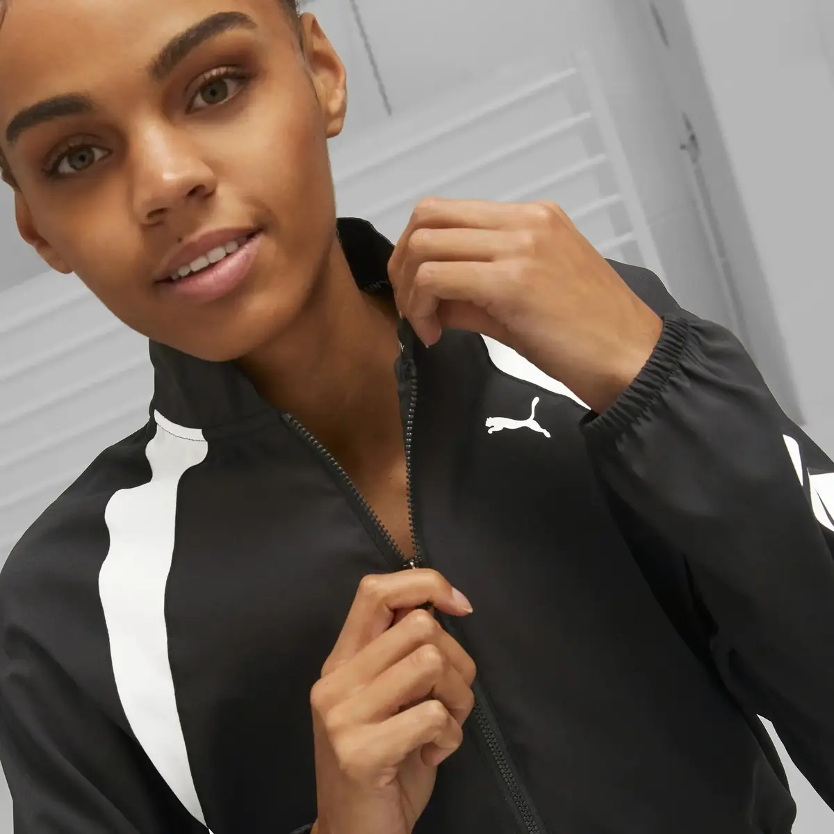 Puma Fit Woven Fashion Fermuarlı Swaetshirt