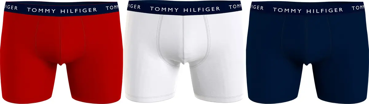 Tommy Hilfiger 3P BOXER BRIEF Erkek Lacivert Boxer Set