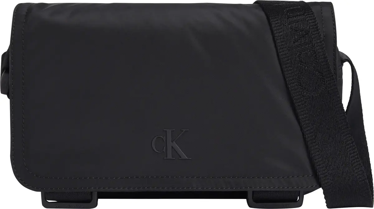 Calvin Klein OVER WEBBING CAMERA Erkek Siyah Omuz Çanta