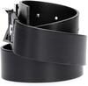 Calvin Klein CK ADJ.LOGO BELT 3.5, 001 Siyah Kadın Kemer