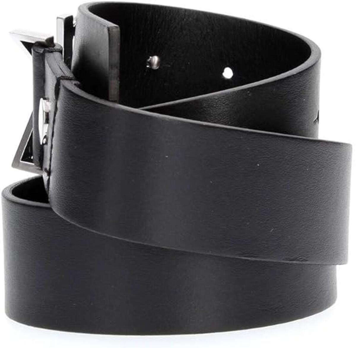 Calvin Klein CK ADJ.LOGO BELT 3.5, 001 Siyah Kadın Kemer