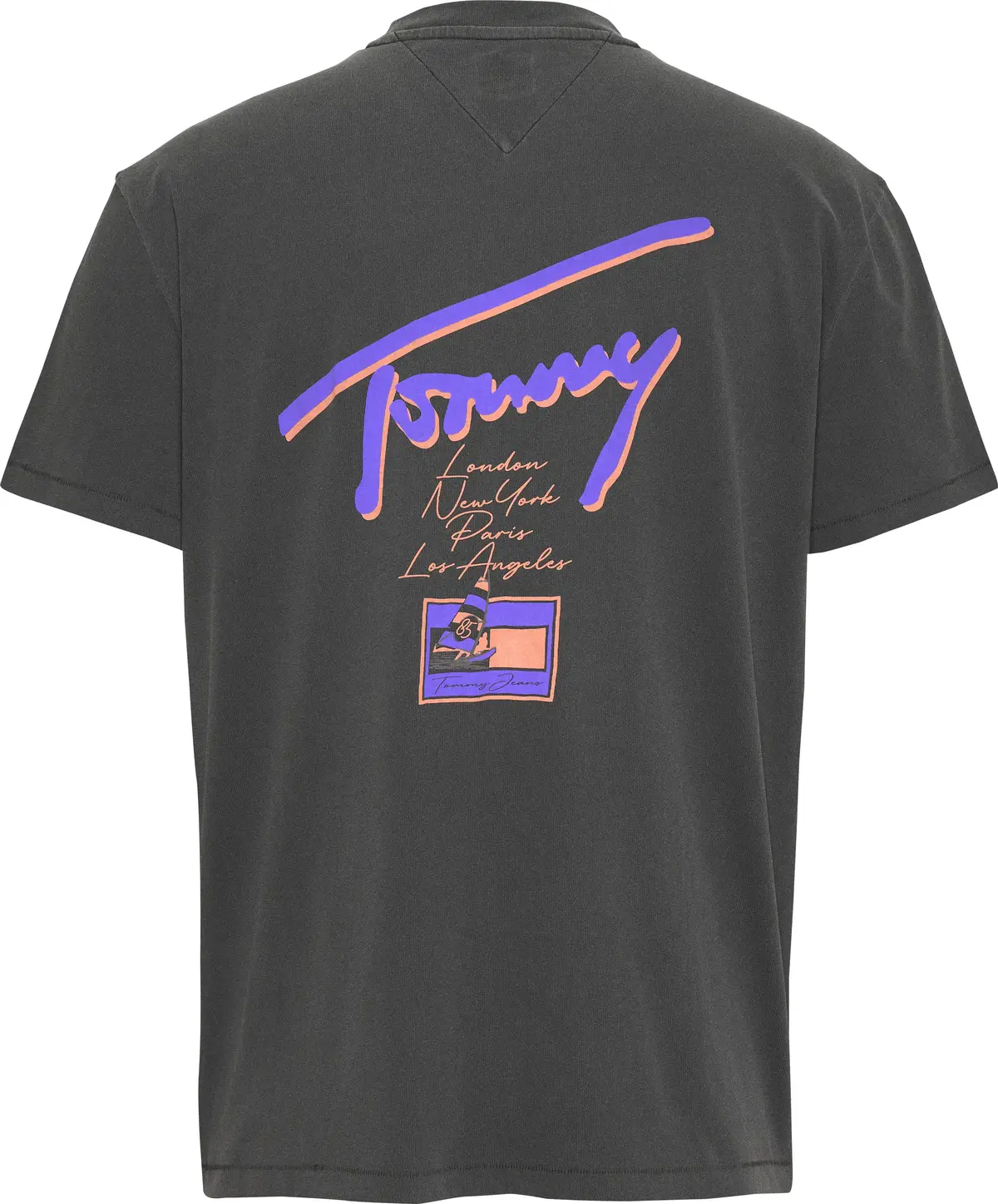 Tommy Hilfiger TJM RLX FADED GRAPHI, BDS Siyah Erkek T-Shirt & Polo