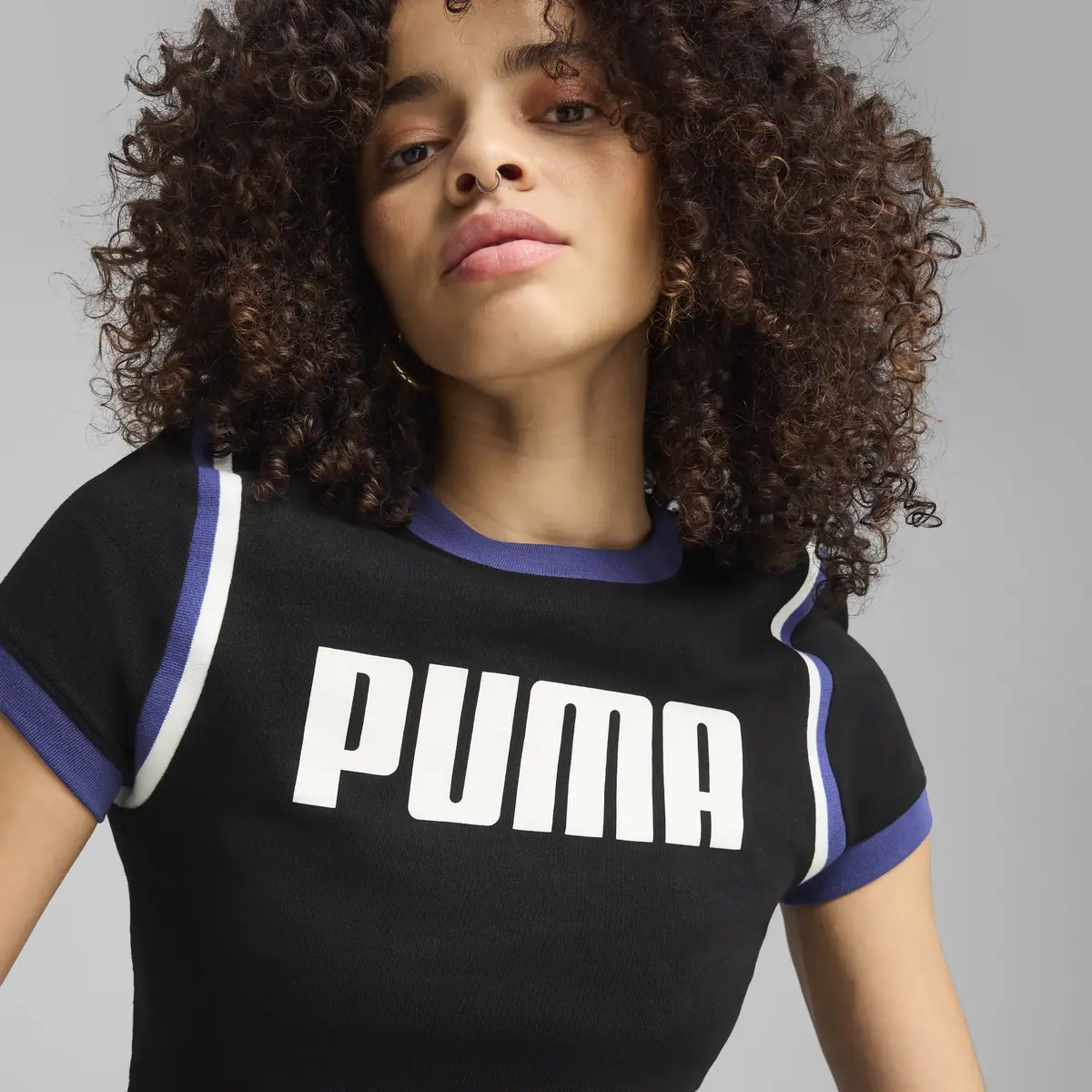 PUMA FUTURE.PUMA.ARCHIVE Baby Tee Siyah Kadın Crop
