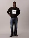 Calvin Klein LS PREMIUM FLEECE CA Siyah Erkek Tişört