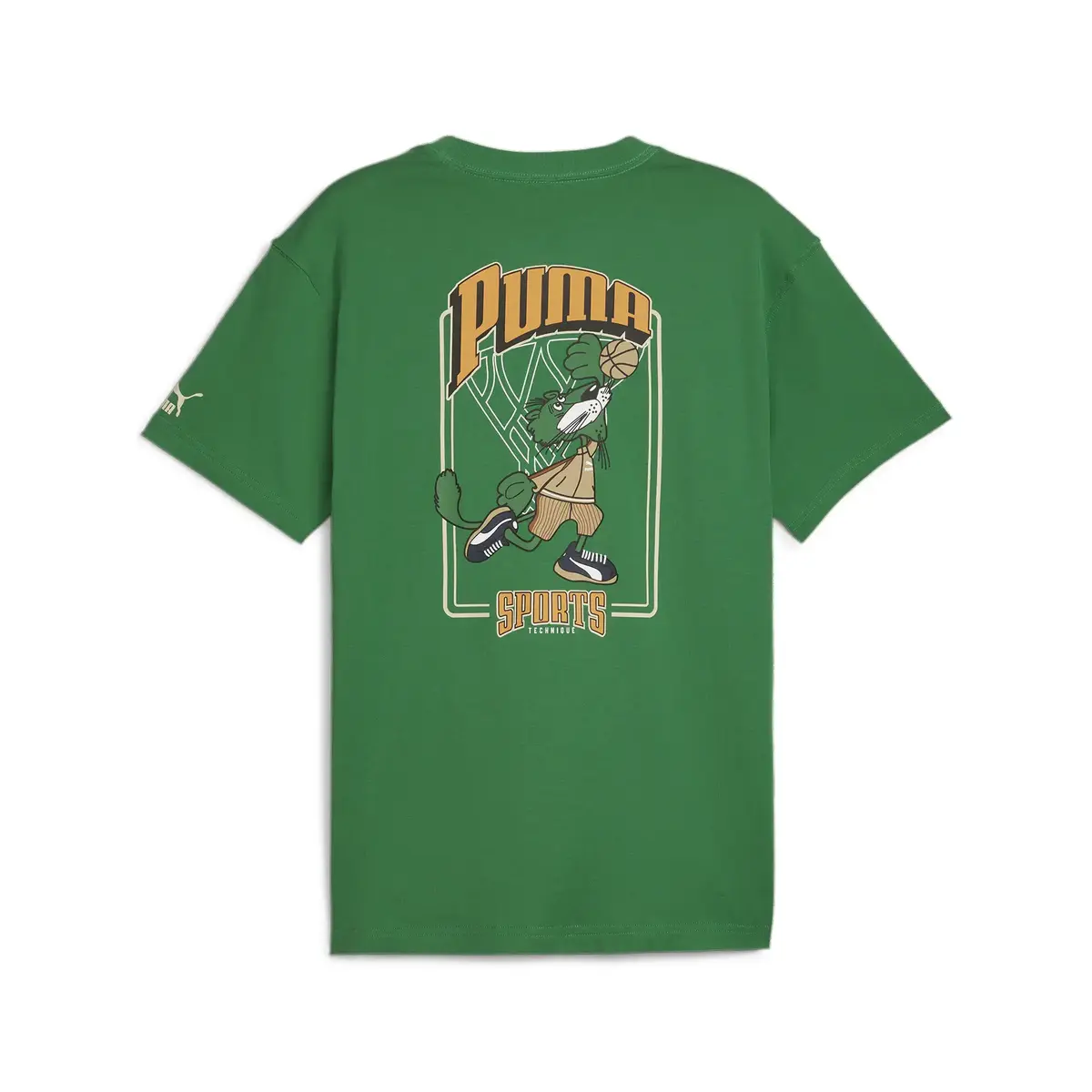 Puma TEAM Graphic Tee Yeşil Erkek Tişört