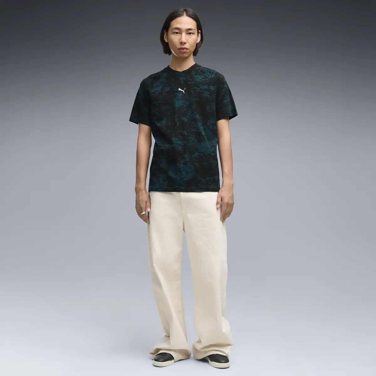 PUMA PUMA SPORT Camo Tee Yeşil Erkek T-Shirt