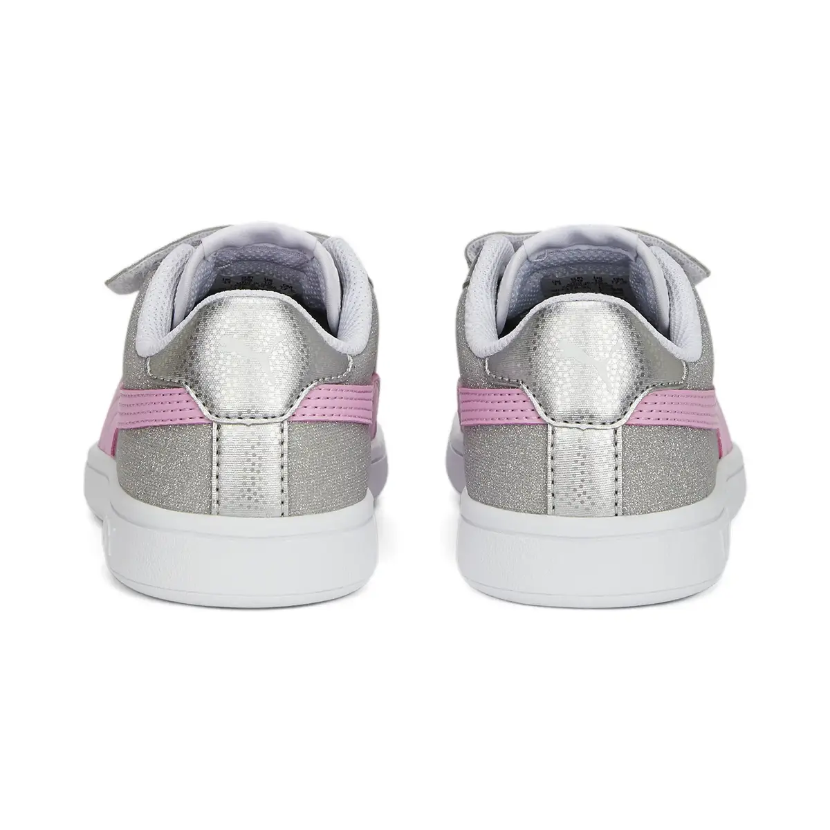 Puma Smash v2 Glitz GlamV PS Gri Çocuk Günlük Spor Ayakkabı