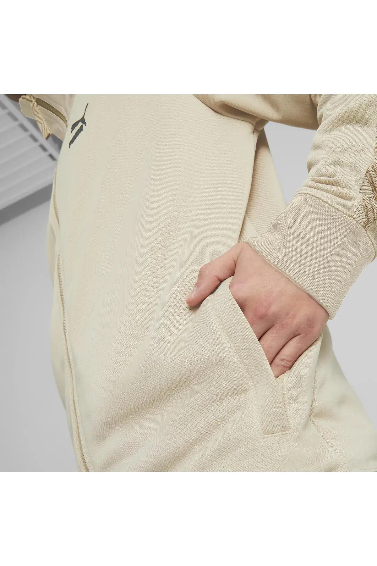Puma T7 TREND 7ETTER Track Jacket PT Bej Erkek Fermuarlı Sweatshirt