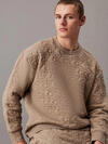 Calvin Klein L/S SWEATSHIRT, QQD Erkek Kahverengi Sweatshirt
