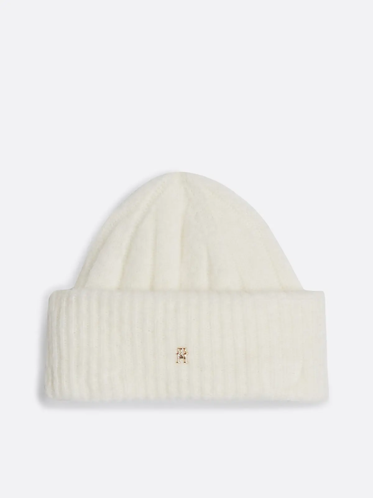 Tommy Hilfiger TH TIMELESS BEANIE Kadın Beyaz Bere