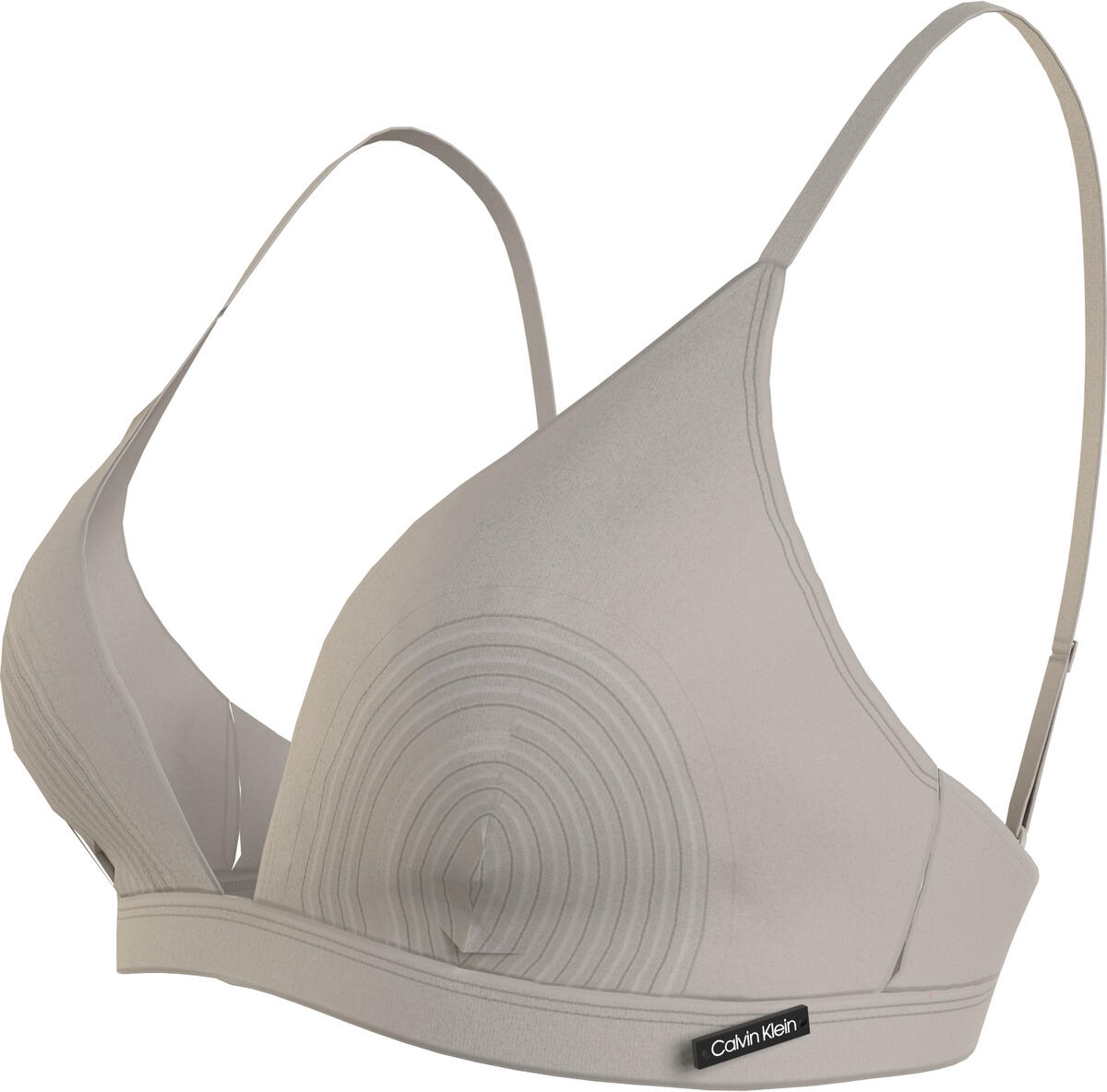 Calvin Klein TRIANGLE Kadın Krem Bikini Üstü