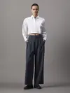 Calvin Klein TAILORED WIDE LEG PA Kadın Siyah Kumaş Pantolon