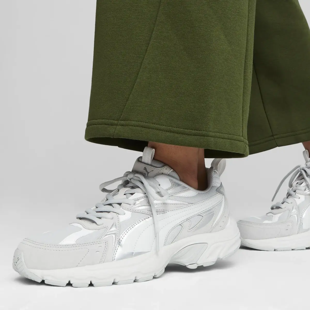 Puma Milenio Tech Suede Gri Erkek Günlük Spor Ayakkabı