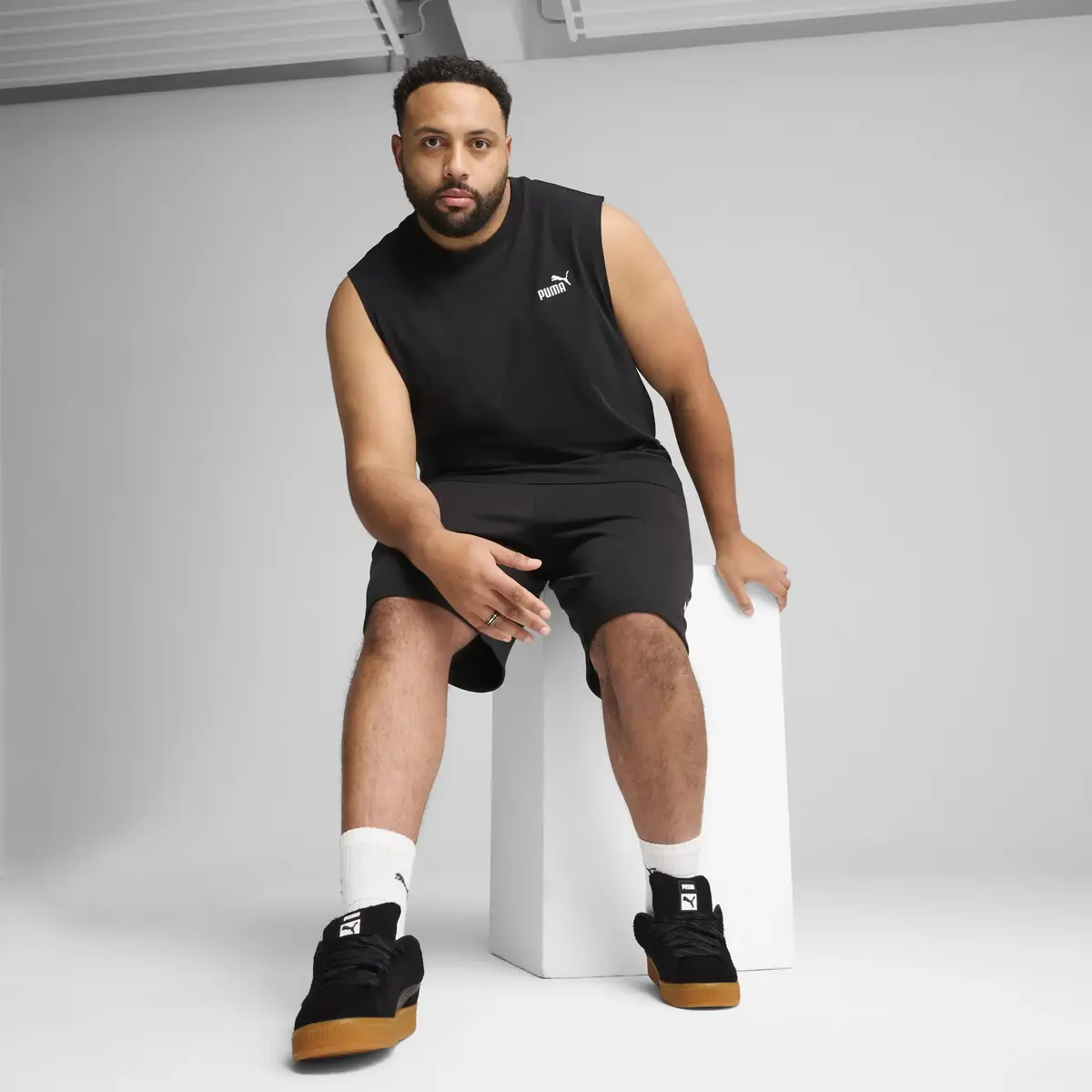Puma ESS Sleeveless Tee Siyah Erkek T-Shirt & Polo