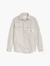 Calvin Klein RELAXED UTILITY SHIR Erkek Krem Gömlek