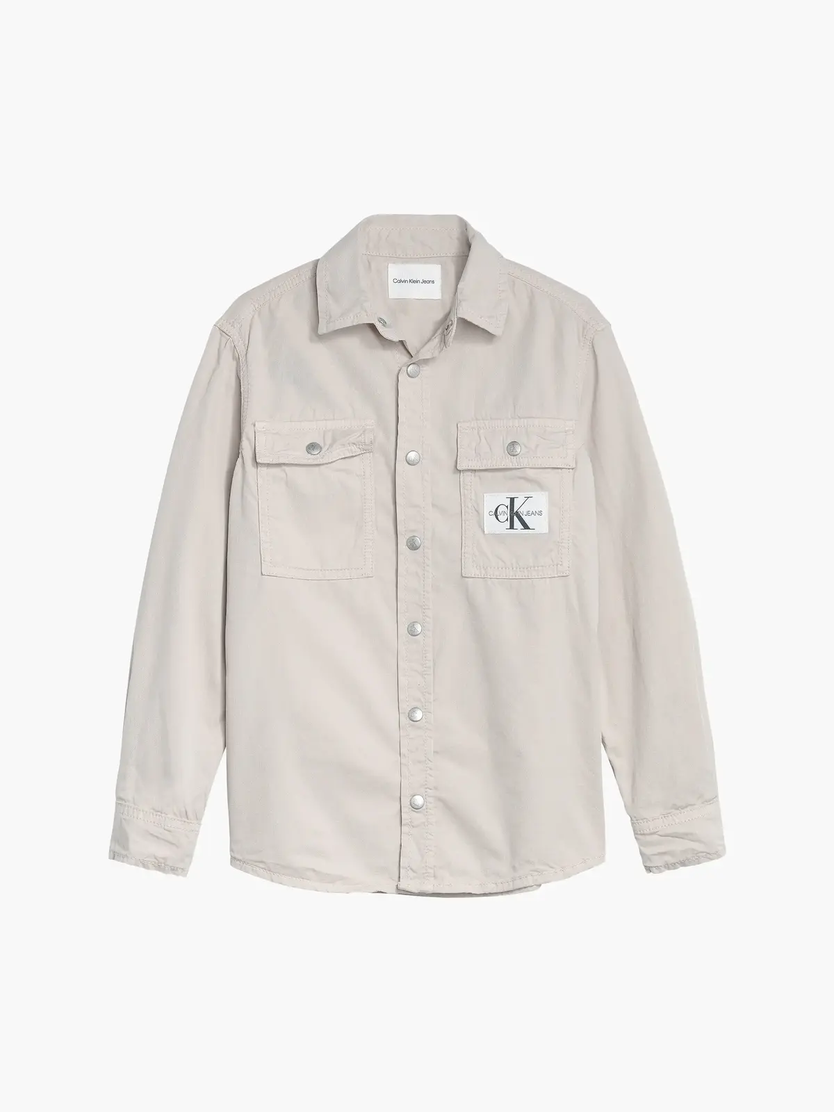 Calvin Klein RELAXED UTILITY SHIR Erkek Krem Gömlek