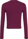 Calvin Klein LS MONOLOGO BABY TEE Kadın Bordo Uzun Kollu T-Shirt