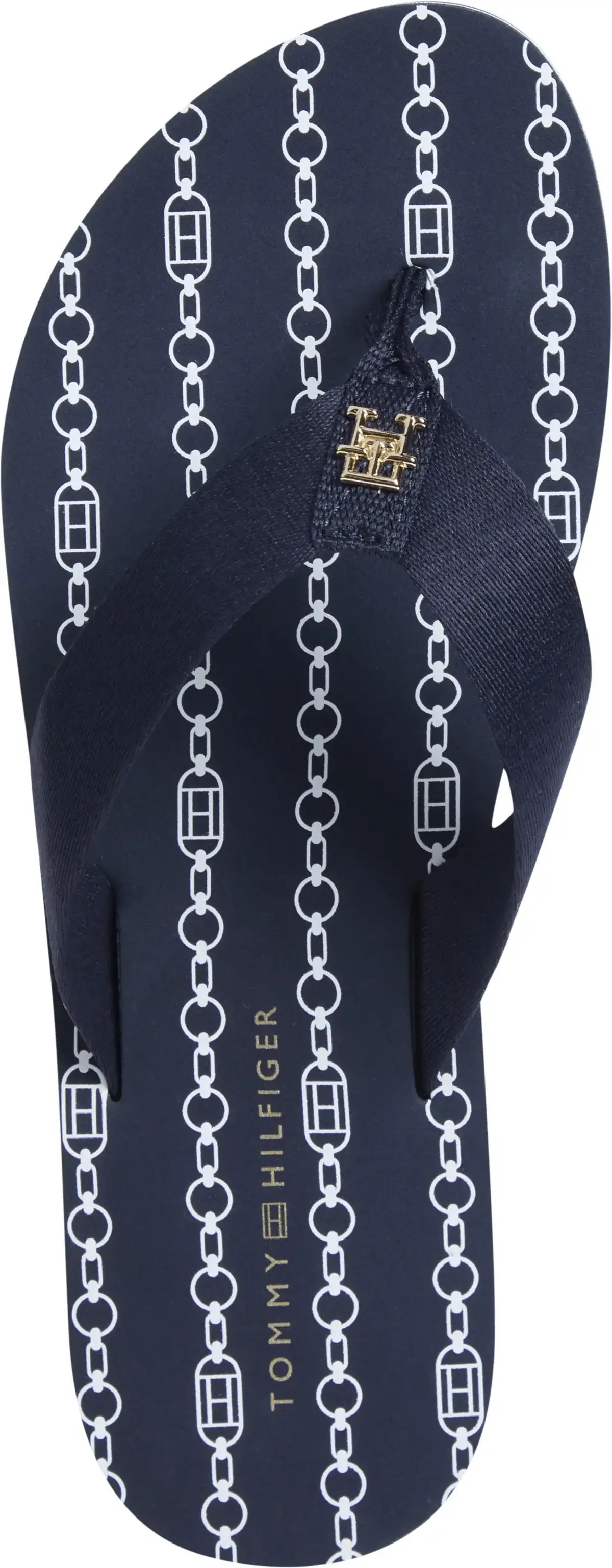 Tommy Hilfiger TH CHAIN PRINT BEACH, DW6 Siyah Kadın Terlik