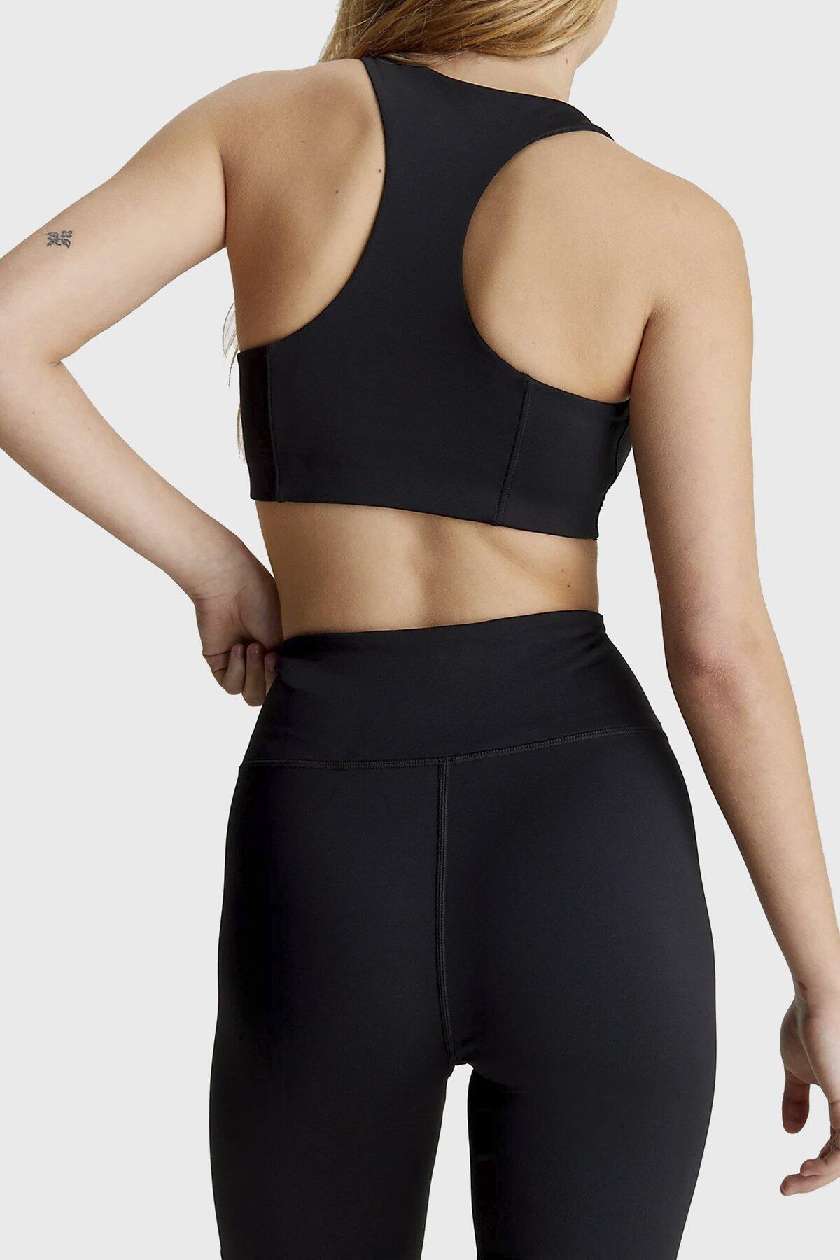 Calvin Klein WO - Sports Bra Medi, BAE Siyah Kadın Sporcu Sütyeni